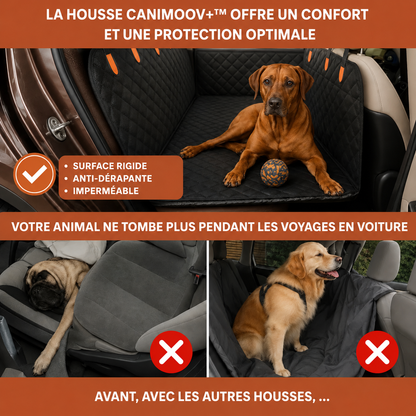 Housse Woufy Drive Pro™ -  Protection intégrale rigide de banquette pour chien