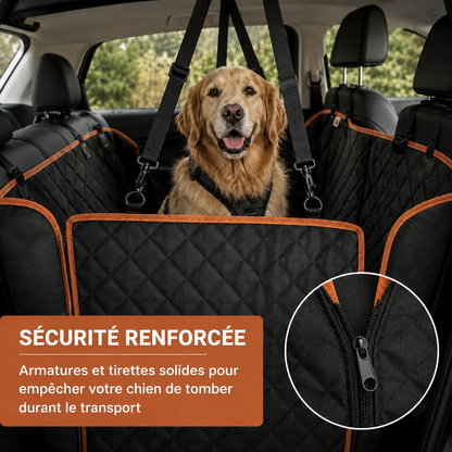 Housse Woufy Drive Pro™ -  Protection intégrale rigide de banquette pour chien