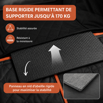 Housse Woufy Drive Pro™ -  Protection intégrale rigide de banquette pour chien