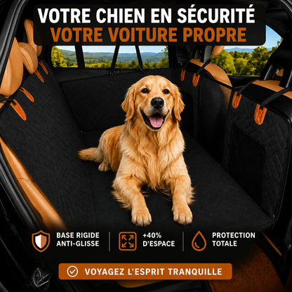 Housse Woufy Drive Pro™ -  Protection intégrale rigide de banquette pour chien