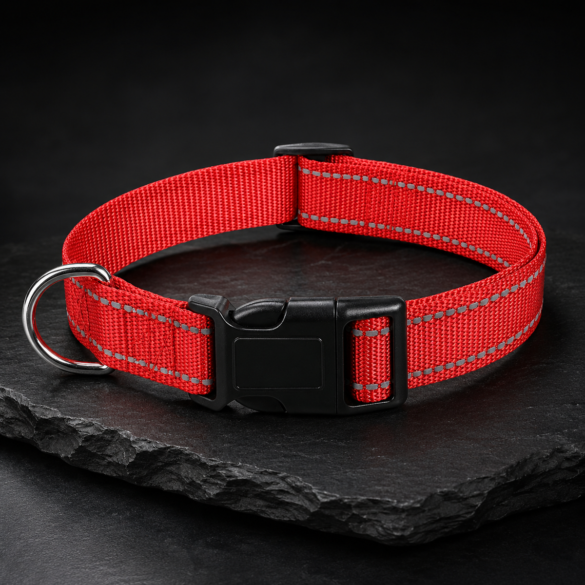 Collier réfléchissant réglable pour chien