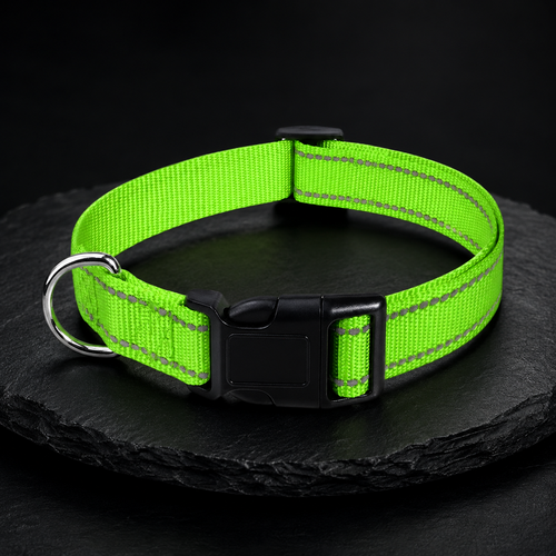 Collier réfléchissant réglable pour chien