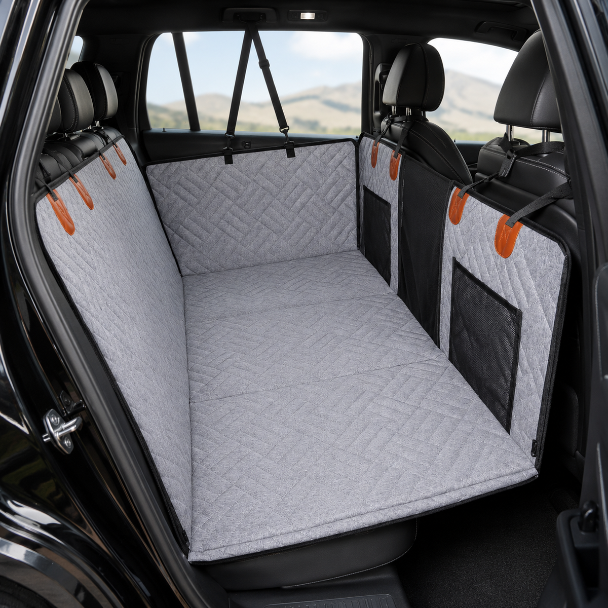 Housse Woufy Drive Pro™ -  Protection intégrale rigide de banquette pour chien